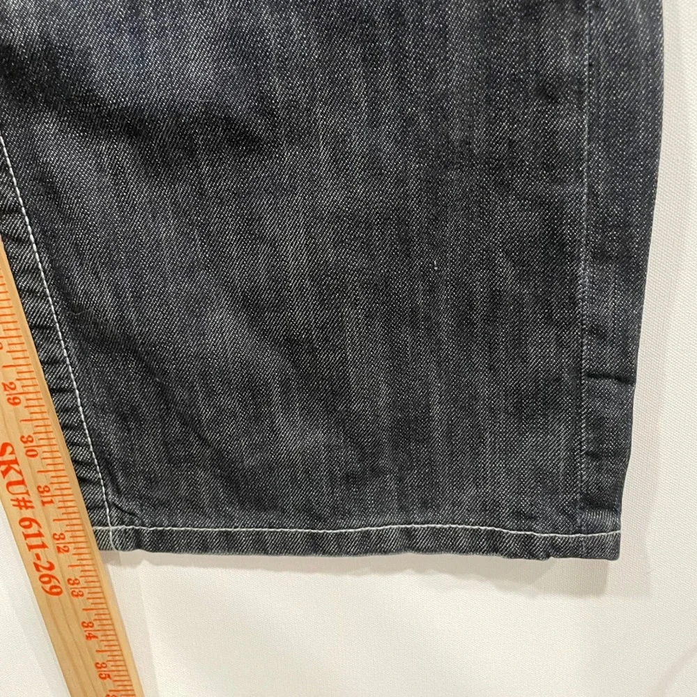 Ecko Unltd Mens Dark Wash Denim‎ Jeans Embroidered Pockets Size 36